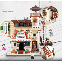 Load image into Gallery viewer, 2237PCS MOC Wharf Pier Boat House Diner Restaurant Model Figure Toy Building Block Brick Gift Kids Compatible Lego
