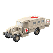 Load image into Gallery viewer, 334PCS Military WW2 GAZ-55 Ambulance Truck Figure Model Toy Building Block Brick Gift Kids Compatible Lego
