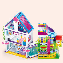 Load image into Gallery viewer, 763PCS MOC Girls Sweet Lake Villa House Home Figure Model Toy Building Block Brick Gift Kids Compatible Lego

