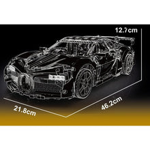 Load image into Gallery viewer, 2003PCS MOC Static Technic Speed Yellow Chiron Super Racing Sports Car Model Toy Building Block Brick Gift Kids Compatible Lego 1:10
