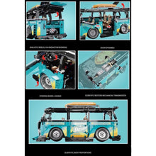 Load image into Gallery viewer, 2550PCS MOC Technic Volkswagen T1 Mini Van VIP Hella Flush Car Model Toy Building Block Brick Gift Kids Compatible Lego
