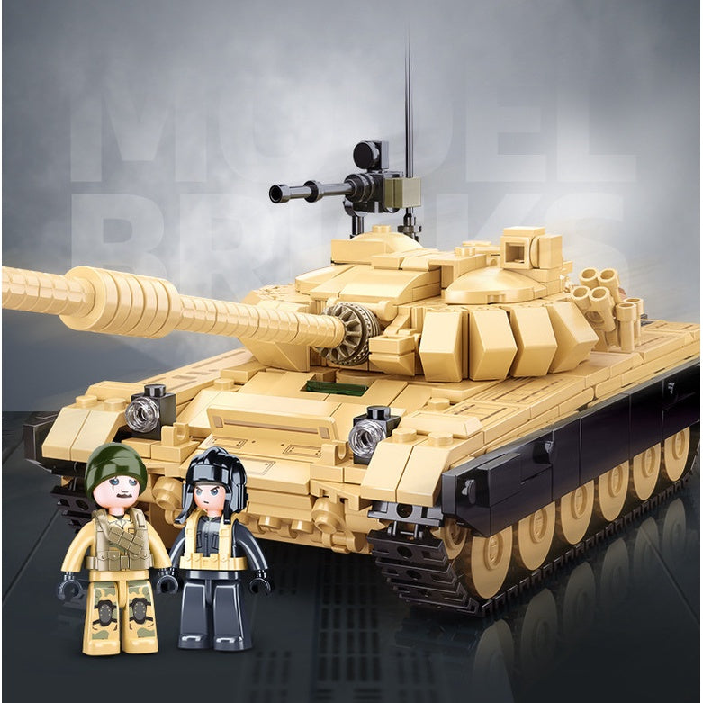 770PCS MOC Military WW2 2in1 T72B3 T72M1 Main Battle Tank Figure Model Toy Building Block Brick Gift Kids Compatible Lego New
