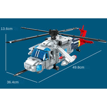 Load image into Gallery viewer, 1027PCS MOC Military WW2 UH-60 Black Hawk Helicopter Figure Model Toy Building Block Brick Gift Kids Compatible Lego
