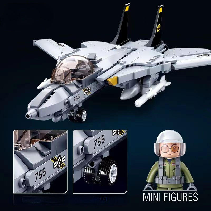 Sluban Fighter Jet F14 Brick Toy - MyLoveHoney Toy
