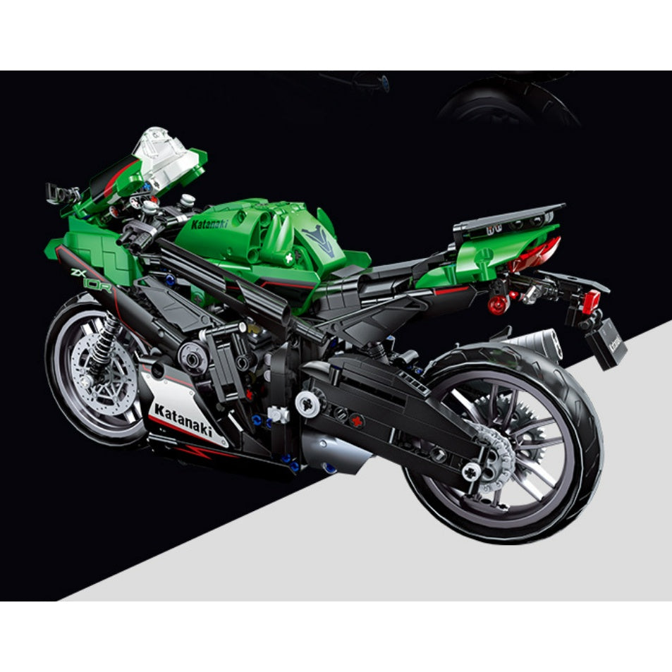 867PCS MOC Technic Speed ZX-10R Racing Sports Motorcycle Motor Bike M –  mycrazybuy store