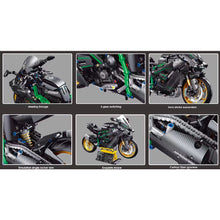 Load image into Gallery viewer, 1858PCS MOC Technic Large Ninja H2R Motorcycle Motor Bike Model Toy Building Block Brick Gift Kids Compatible Lego 1:5
