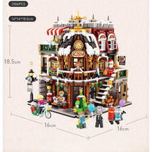 Load image into Gallery viewer, 2506PCS MOC City Street Christmas Cafe Coffee Shop House Store Model Toy Figures Santa Building Block Brick Gift Set Kids New
