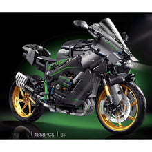 Load image into Gallery viewer, 1858PCS MOC Technic Large Ninja H2R Motorcycle Motor Bike Model Toy Building Block Brick Gift Kids Compatible Lego 1:5
