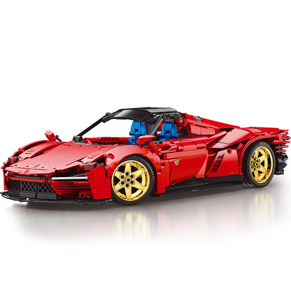 1958PCS MOC Technic Static Speed SP3 Daytona Super Racing Sports Car Model Toy Building Block Brick Gift Kids Compatible Lego