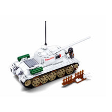 Load image into Gallery viewer, 518PCS MOC Military WW2 T34 85 Medium Tank Figure Model Toy Building Block Brick Gift Kids Compatible Lego
