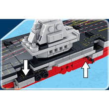 Load image into Gallery viewer, 1002PCS Military WW2 8in1 003 Aircraft Carrier Ship Figure Model Toy Building Block Brick Gift Kids Compatible Lego
