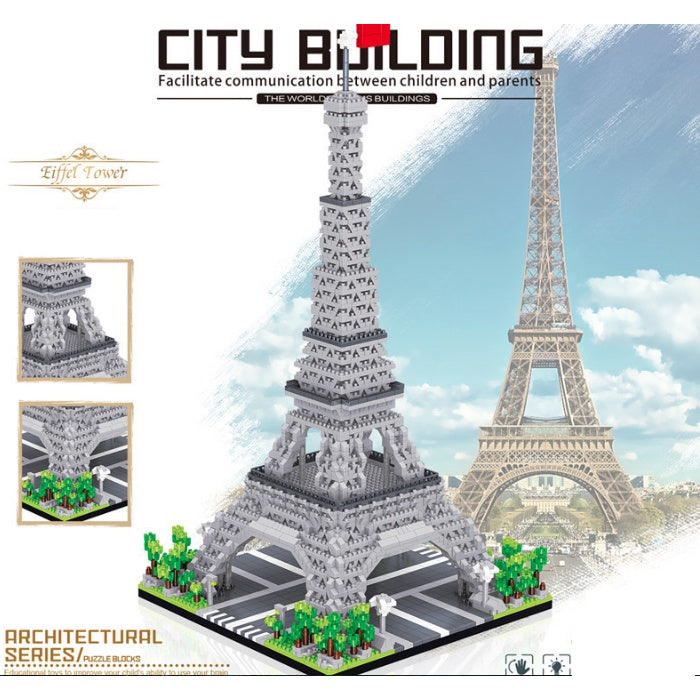 3585PCS Architecture Eiffel Tower Paris France Model Building Block Brick Toy Display Gift Set Kids New Compatible Lego