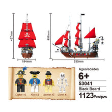 Load image into Gallery viewer, 1125PCS Pirates of the Caribbean Black Beard Ship Boat Model Figures Building Block Brick Toy Gift Set Kids New Compatible Lego
