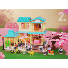 Load image into Gallery viewer, 1029PCS MOC City Street Town JP Sakura House Figure Girl Model Toy Building Block Brick Gift Kids Compatible Lego
