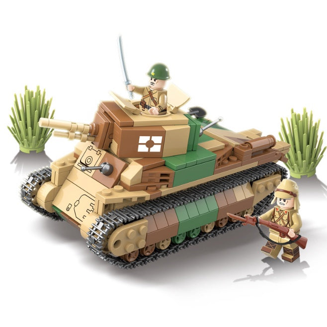 528PCS Military Type 89 I-Go Medium Tank Building Block Brick Model Figure Toy Gift Set Kids New
