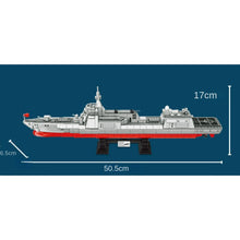 Load image into Gallery viewer, 831PCS Military WW2 Type 055 Missile Destroyer Battle Ship Renhai Class Model Toy Building Block Brick Gift Kids Compatible Lego
