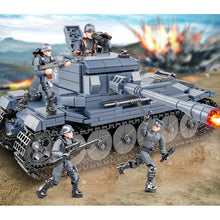 Load image into Gallery viewer, 1150PCS MOC Military WW2 German King Tiger PZ Kpfw Tank Figure Model Toy Building Block Brick Gift Kids Compatible Lego
