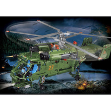 Load image into Gallery viewer, 1800PCS Military WW2 Ka-27 Helix Helicopter Model Toy Building Block Brick Gift Kids Compatible Lego
