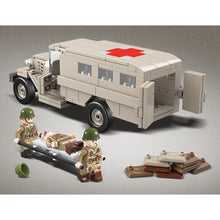 Load image into Gallery viewer, 334PCS Military WW2 GAZ-55 Ambulance Truck Figure Model Toy Building Block Brick Gift Kids Compatible Lego
