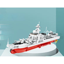 Load image into Gallery viewer, 1085PCS Military WW2 Type 052 Destroyer Luhu Class Ship Model Toy Building Block Brick Gift Kids Compatible Lego
