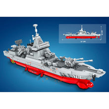 Load image into Gallery viewer, 1102PCS Military WW2 Type 055 Destroyer Renhai Class Ship Model Toy Building Block Brick Gift Kids Compatible Lego
