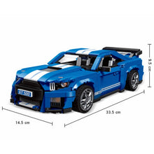 Load image into Gallery viewer, 1494PCS MOC Technic Speed GT500 Muscle Mustang Racing Sports Car Model Toy Building Block Brick Gift Kids Compatible Lego 1:14
