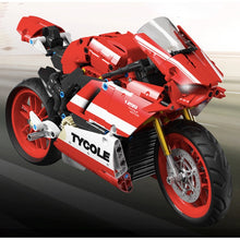 Load image into Gallery viewer, 729PCS MOC Technic Ducati V4 Motorcycle Motor Bike Model Toy Building Block Brick Gift Kids Compatible Lego
