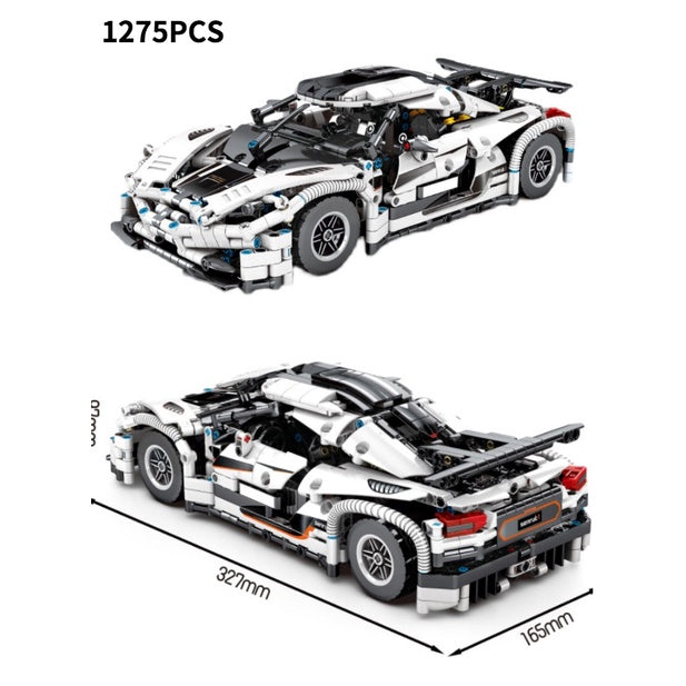 1275PCS MOC Static Version Technic Super Racing Sports Car Model Toy Building Block Brick Gift Kids Compatible Lego