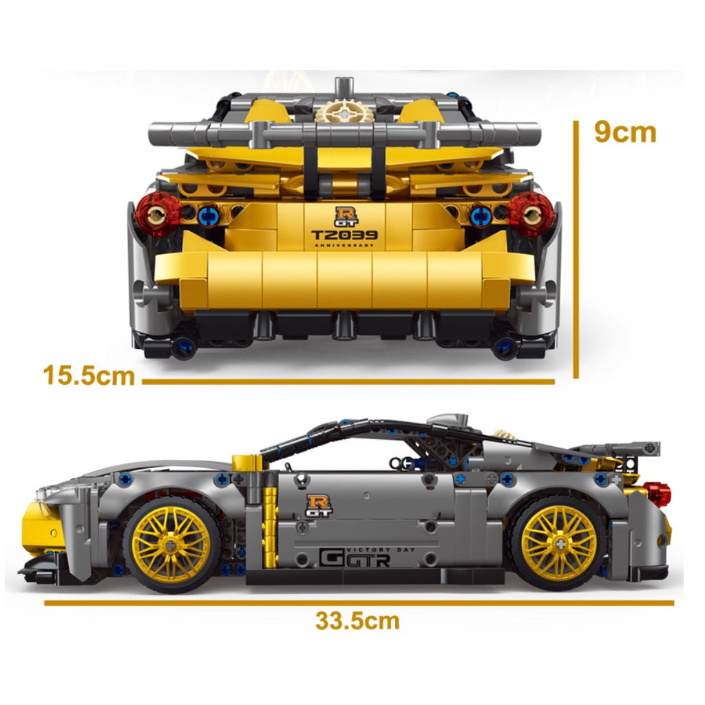 Briques de Construction Technic Compatible avec LEGO Technic - Voiture  Nissan GTR Speed Racing 1324 Pièces - Brick Tech - Blocs compatibles avec Lego  Technic