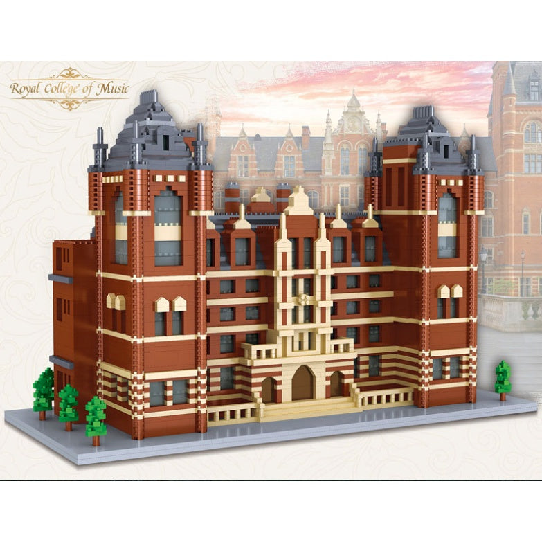 4823PCS Architecture Royal College of Music RCM London UK Model Building Block Brick Toy Display Gift Set Kids New Compatible Lego