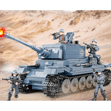 Load image into Gallery viewer, 1150PCS MOC Military WW2 German King Tiger PZ Kpfw Tank Figure Model Toy Building Block Brick Gift Kids Compatible Lego
