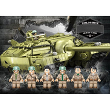 Load image into Gallery viewer, 2986PCS Military WW2 Large T28 Heavy Tank Figure Model Toy Building Block Brick Gift Kids Compatible Lego DIY
