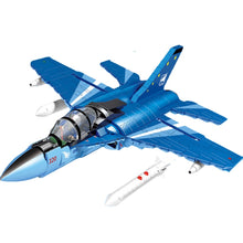 Load image into Gallery viewer, 793PCS Military WW2 L-15 Falcon Advanced Trainer Air Fighter Stand Figure Model Toy Building Block Brick Gift Kids Compatible Lego
