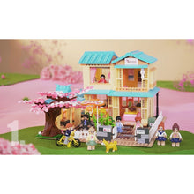 Load image into Gallery viewer, 1029PCS MOC City Street Town JP Sakura House Figure Girl Model Toy Building Block Brick Gift Kids Compatible Lego
