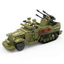 Load image into Gallery viewer, 603PCS Military WW2 M16 MGMC Halftrack Vehicle Figure Model Toy Building Block Brick Gift Kids Compatible Lego
