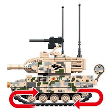 Load image into Gallery viewer, 455PCS Military WW2 ZTQ-15 Type 15 Light Tank Figure Model Toy Building Block Brick Gift Kids Compatible Lego
