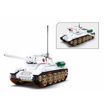 Load image into Gallery viewer, 518PCS MOC Military WW2 T34 85 Medium Tank Figure Model Toy Building Block Brick Gift Kids Compatible Lego
