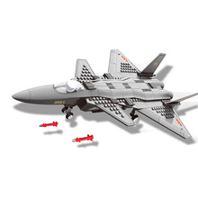 Load image into Gallery viewer, 270PCS Military J-20 Heavy Air Fighter Plane Model Building Block Brick Toy Gift Set Kids New Compatible Lego
