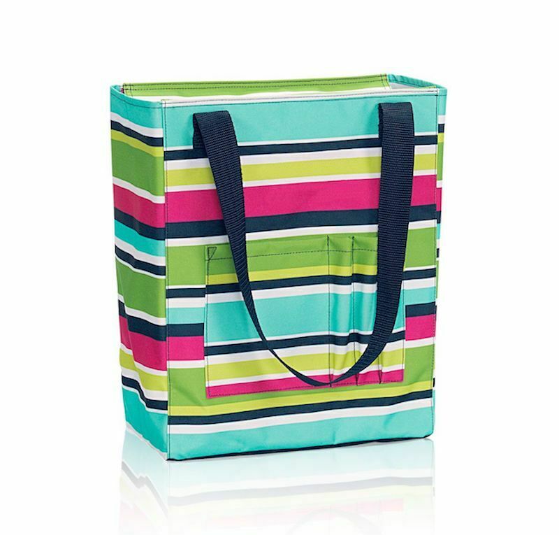 Thirty one organizing utility tall tote zip top bag 31 Gift in Preppy –  mycrazybuy store