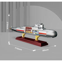 Load image into Gallery viewer, 1020PCS Military WW2 Xia Class 092 Nuclear Submarine Figure Model Toy Building Block Brick Gift Kids Compatible Lego 1:190
