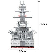 Load image into Gallery viewer, 1060PCS Military WW2 South Dakota Class Battleship Model Toy Building Block Brick Gift Kids Compatible Lego
