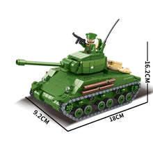 Load image into Gallery viewer, 538PCS Military WW2 M4 Sherman Medium Tank Figure Model Toy Building Block Brick Gift Kids Compatible lego
