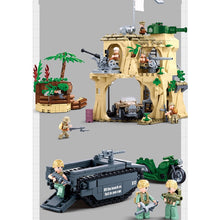 Load image into Gallery viewer, 1124PCS Military WW2 Battle Of Iwo Jima Scene Tank Air Fighter Figure Model Toy Building Block Brick Gift Kids Compatible Lego
