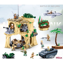 Load image into Gallery viewer, 1124PCS Military WW2 Battle Of Iwo Jima Scene Tank Air Fighter Figure Model Toy Building Block Brick Gift Kids Compatible Lego
