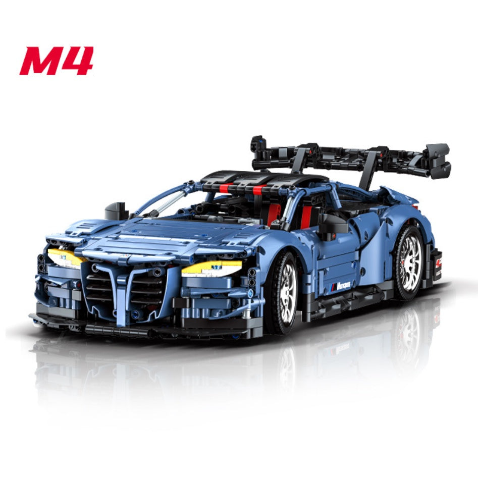 2280PCS MOC Technic Speed Static M4 M Power Super Racing Sports Car Model Toy Building Block Brick Gift Kids DIY Compatible Lego 1:10