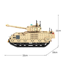 Load image into Gallery viewer, 659PCS Military WW2 2in1 Merkava Main Battle Tank M2 Bradley Fighting Vehicle Model Toy Building Block Brick Gift Kids DIY Compatible Lego
