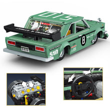 Load image into Gallery viewer, 1976PCS MOC Technic Speed Datsun 510 Vintage Classic Sedan Racing Sports Car Model Toy Building Block Brick Gift Kids DIY 1:10
