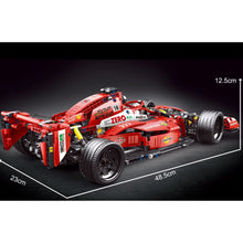 Load image into Gallery viewer, 1308PCS MOC Technic Speed Static Red F1 Formula One Super Racing Sports Car Model Toy Building Block Brick Gift Kids DIY Compatible Lego
