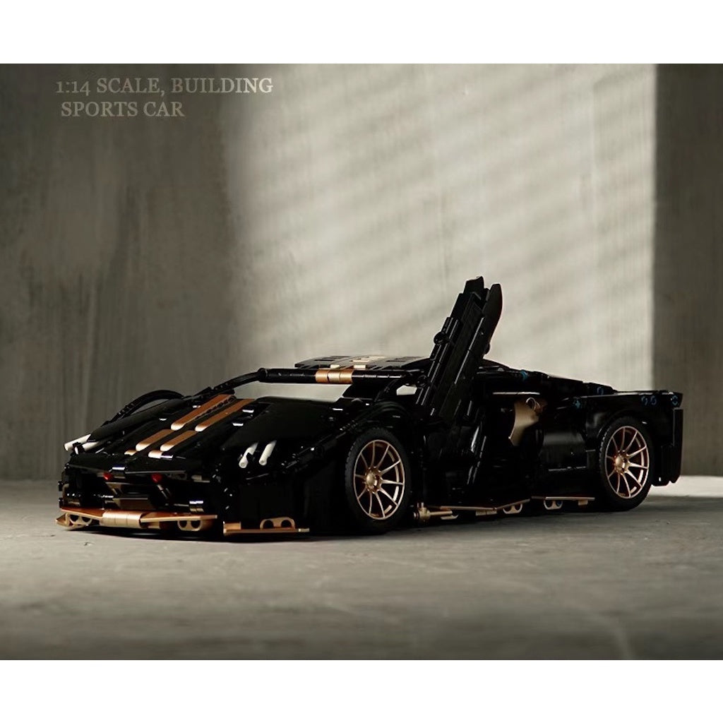 1309PCS MOC Technic Speed Static Black LB780S Super Racing Sports Car Model Toy Building Block Brick Gift Kids DIY Compatible Lego 1:14