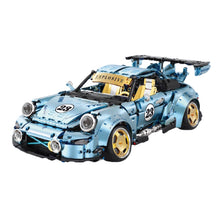 Load image into Gallery viewer, 2368PCS MOC Technic Speed Static Blue 911 RWB Super Racing Sports Car Model Toy Building Block Brick Gift Kids DIY Compatible Lego 1:10
